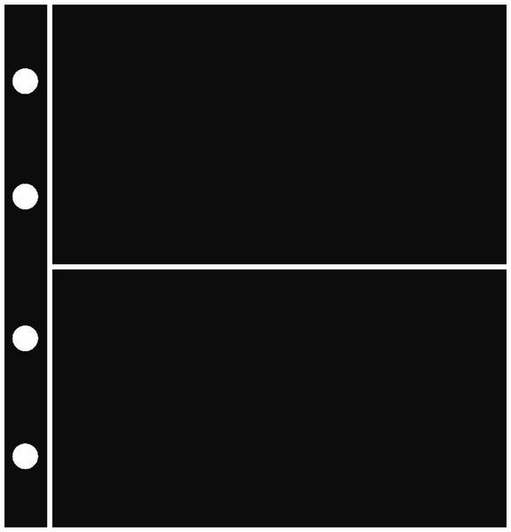 10 Prophila banknote sheets, 2 pockets black