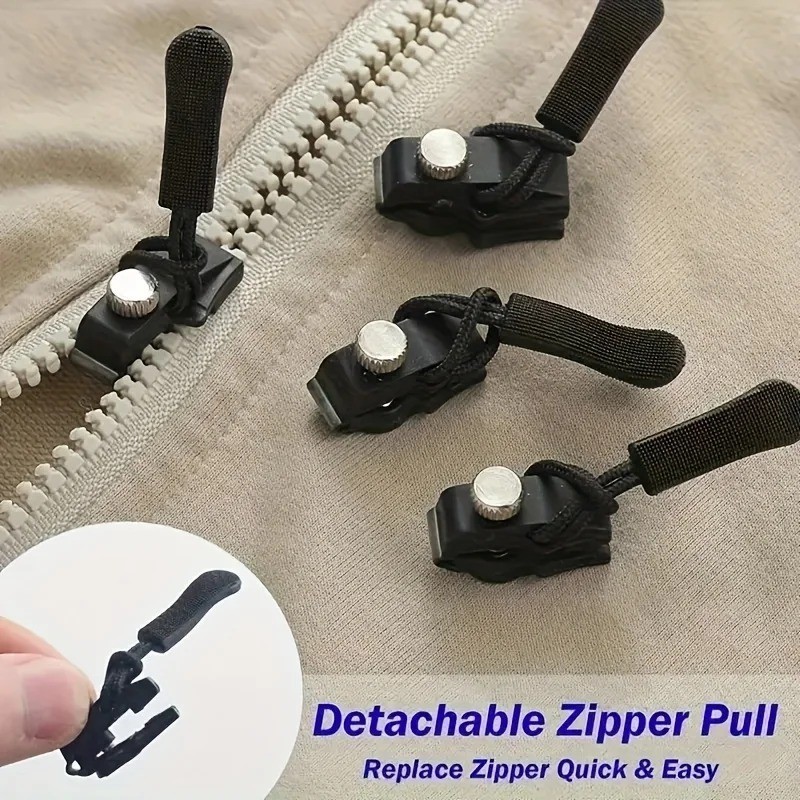 12-Pack Universal Quick-Fix Zipper Repair Kit Detachable Slider Replacement