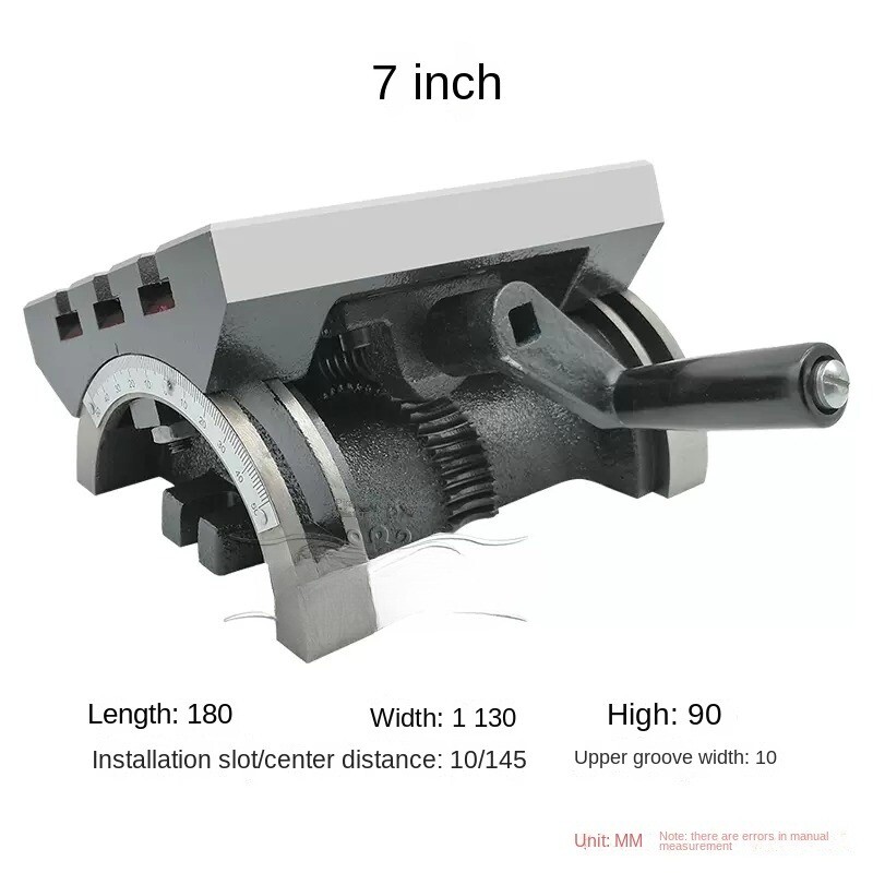 7 Inch Angle Working Table for Milling Machine Milling Machine Drilling Machine-