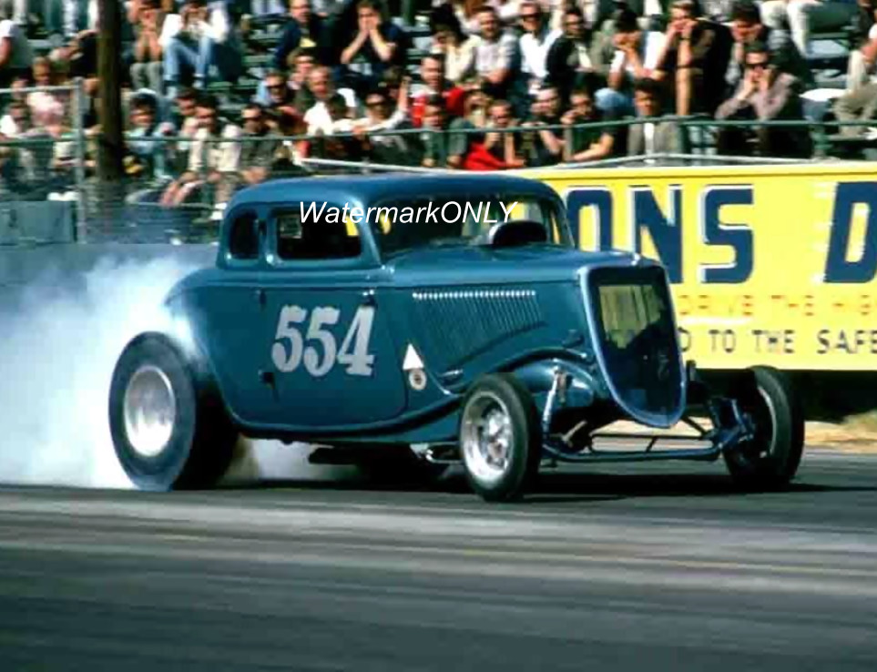 "Mooneyham & Sharp" "554" 1934 Ford Coupe AA/Gasser PHOTO! #(16)