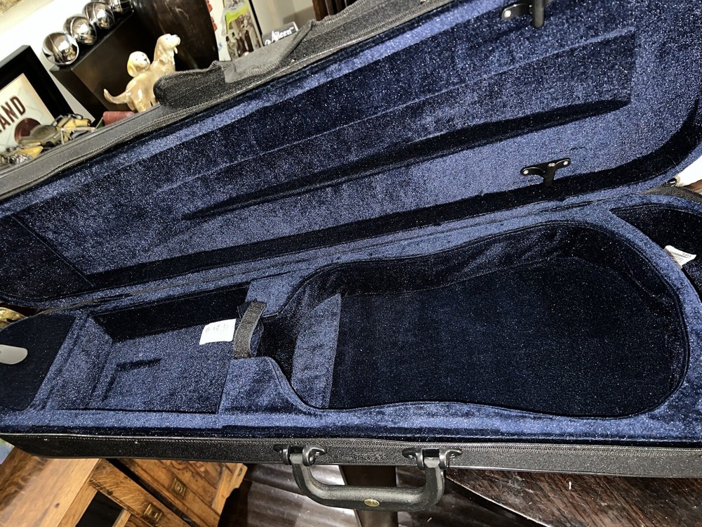 Aileen CSV102 Basic Lightweight Suspension Violin Black Zip Hard Case backpack