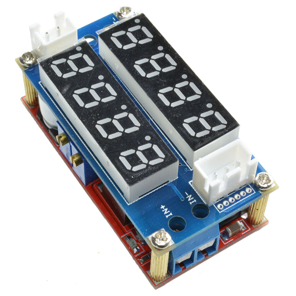 5A Adjustable CC/CV Display Step Down charge Module LED Panel Voltmeter Ammeter