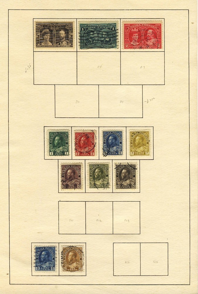 Canada 1897-1946 Used Collection 12 Scans