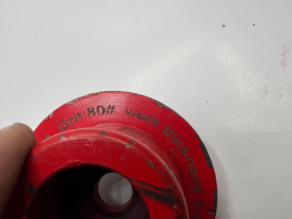 Diamond Grinding Disc Wheel 73MM #80 Grit 8MM Thickness Red