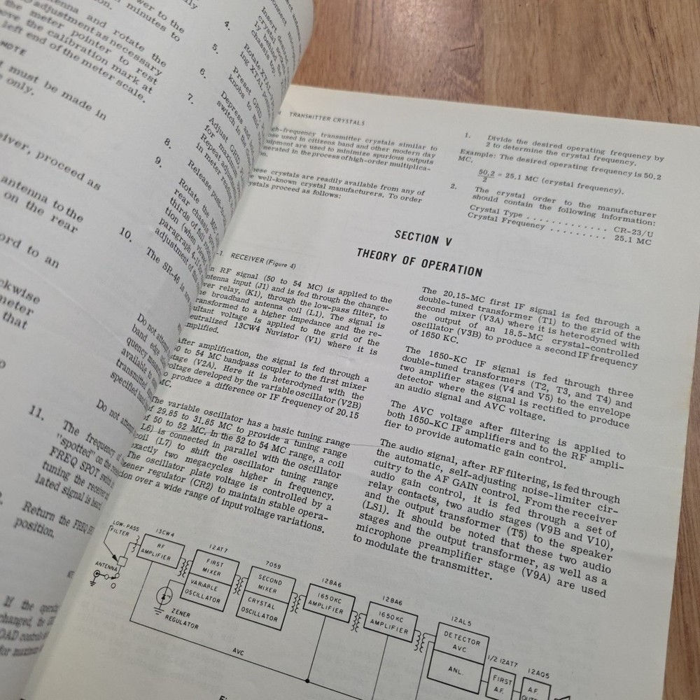 Hallicrafters Transmitter Receiver SR-46 Operating and Service Manual