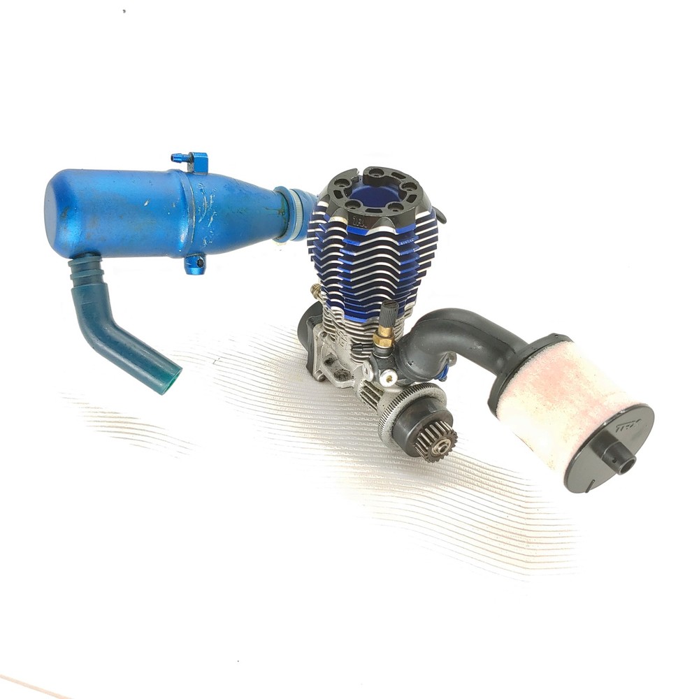 Traxxas TRX 3.3 Nitro Engine w/ Exhaust Pipe & Pull-Start Used Good!