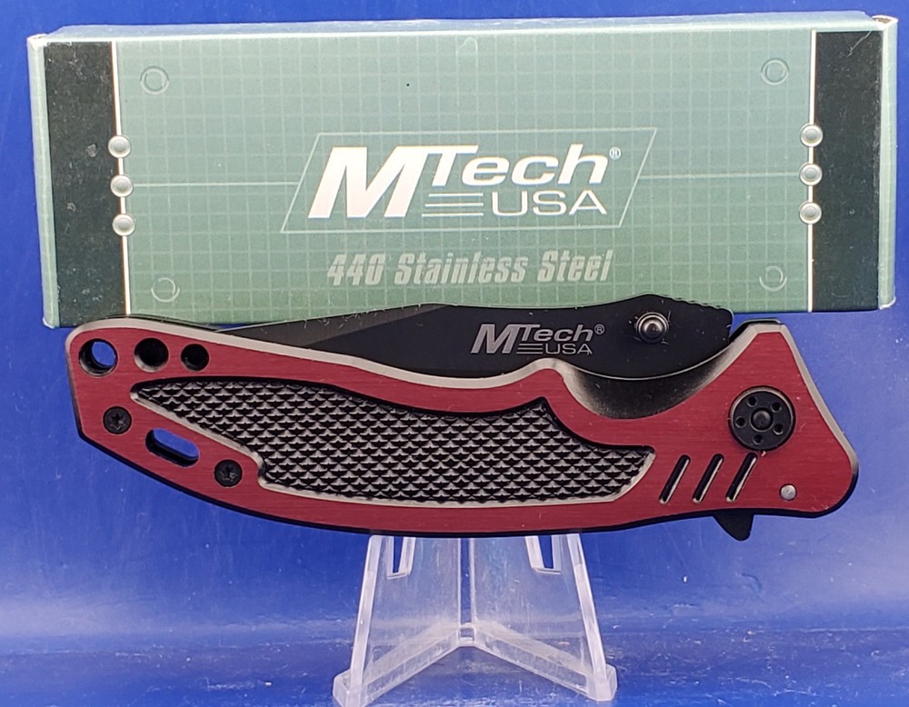 M-TECH 4 1/2" FOLDING KNIFE MT-458RD