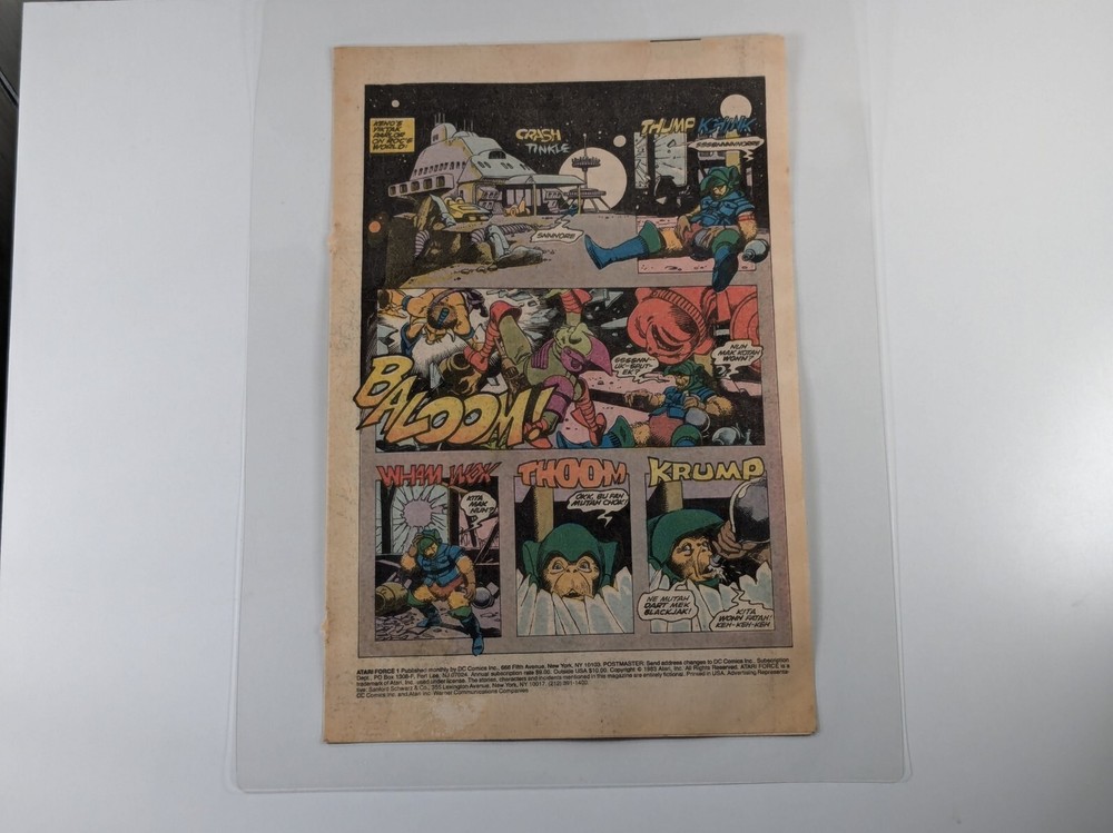 Superman Peanut Butter Advertisement - Laminated From Original Atari Force Comic