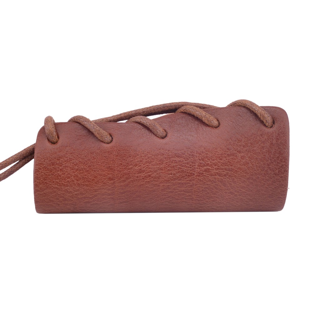 Quality Brown Leather Axe Handle Guard Collar Holster /Axe Protector Covers