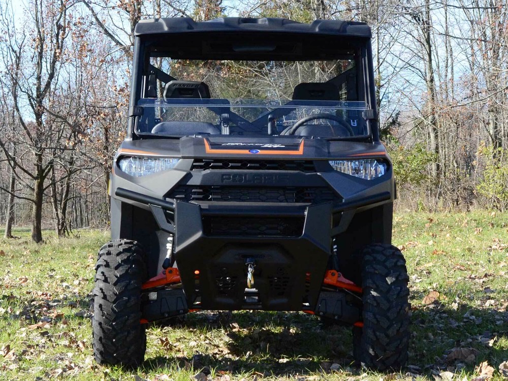 SuperATV Scratch Resistant Half Windshield for Polaris Ranger XP 900 (2013+)