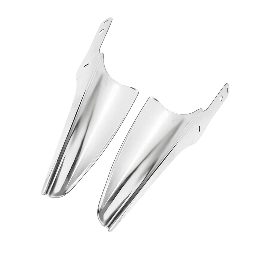 Chrome Front Fork Mount Wind Deflectors Fit For Harley Electra Glide 1995-2021