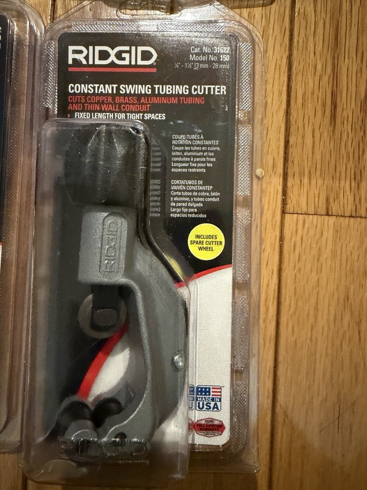 4 RIDGID CONSTANT SWING CUTTER