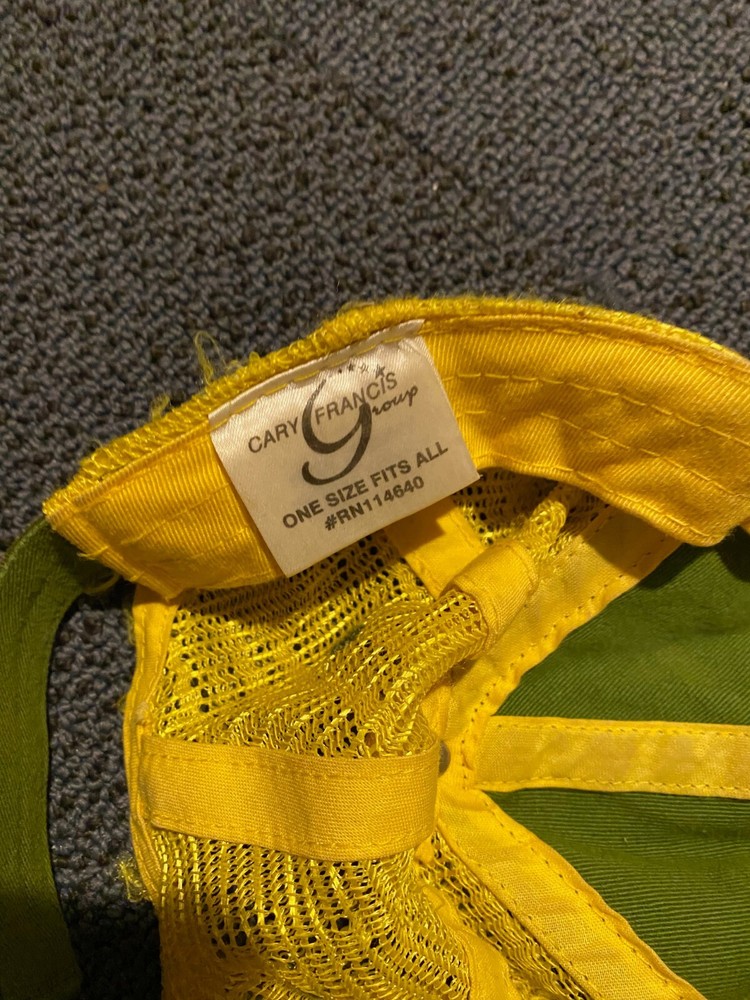 John Deere tractor snap back hat USED