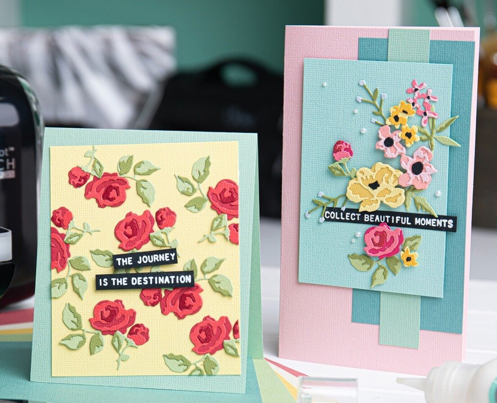 New Tim Holtz "BRUSHSTROKE FLOWERS MINI" Sizzix Thinlits Cutting Dies 2023