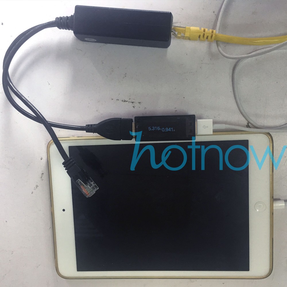 2pcs 48V to 5V 2.4A USB Active PoE Splitter for IP Camera Raspberry Pi 4/3B+
