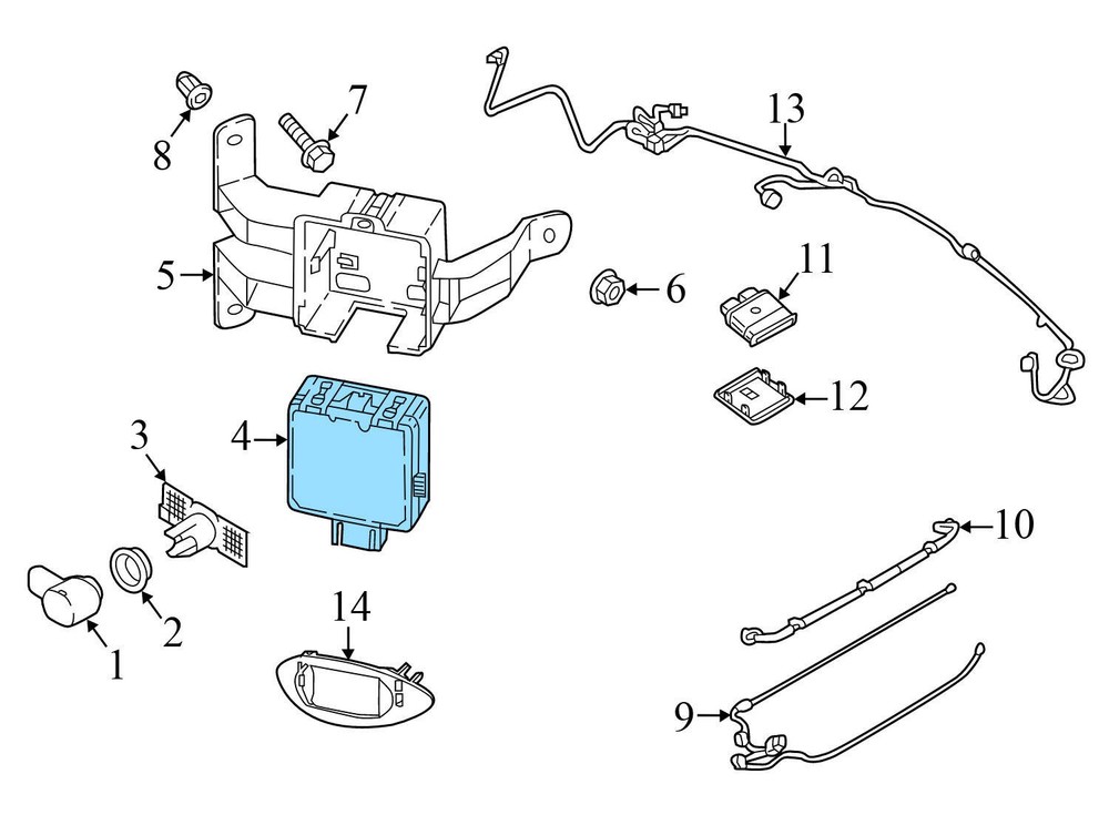 18-19 VW GOLF SPORTWAGEN - Right Blind SPOT Detection Control Module (Master)