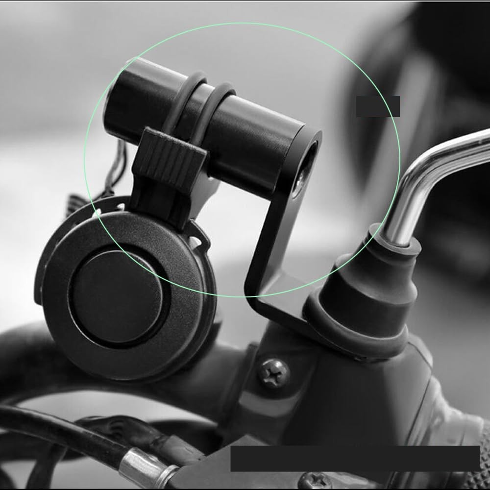 2 Pack Motorcycle Handlebar Extender Mirror Mount Extension Post Extension Ba...