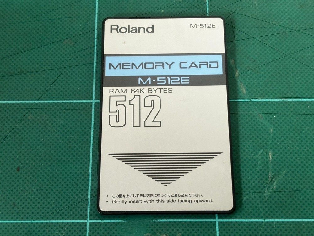 ROLAND M-512E MEMORY CARD RAM 64K BYTES