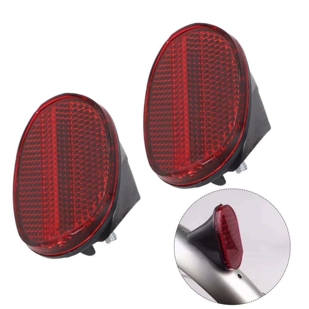 Increase Nighttime Visibility with Bicycle Oval Rear Mudguard Reflector