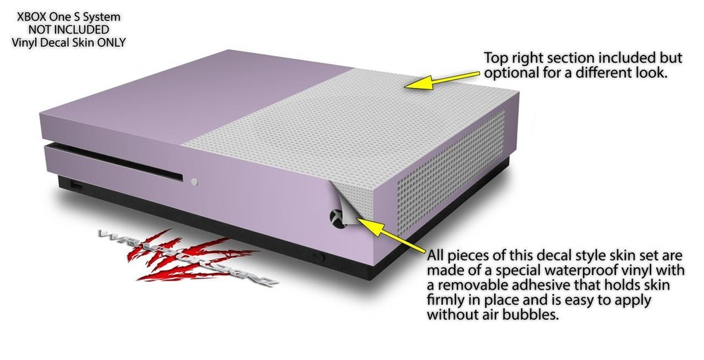 Skin XBOX One S Console Controller Solids Collection Lavender