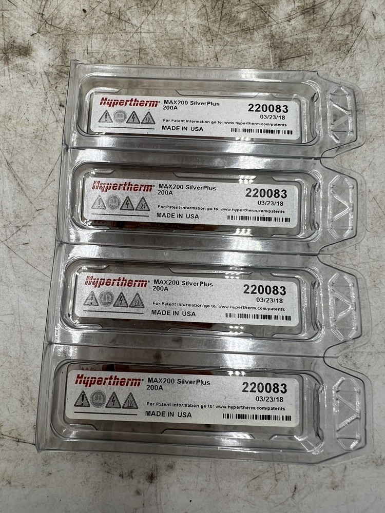 Hypertherm 220083 Electrode Max200 200A Bi-Met Oxy 4 Pack