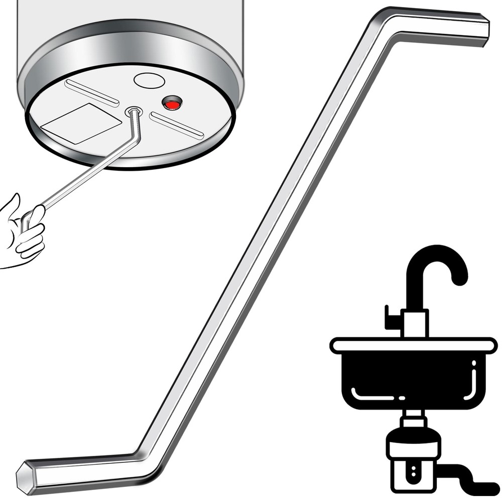 Garbage Disposal Wrench Tool for Unjamming and Repairing Kitchen Sinks