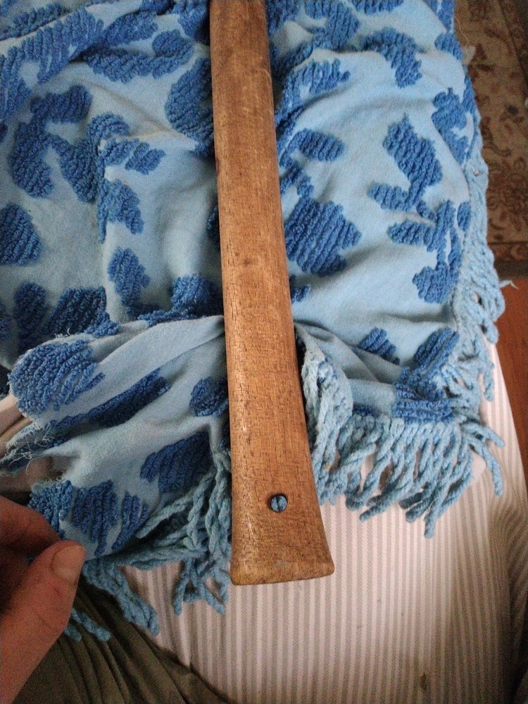 2 Vintage Double Bit Axe & Handle 27.5 Long Unknown Axe Very Good