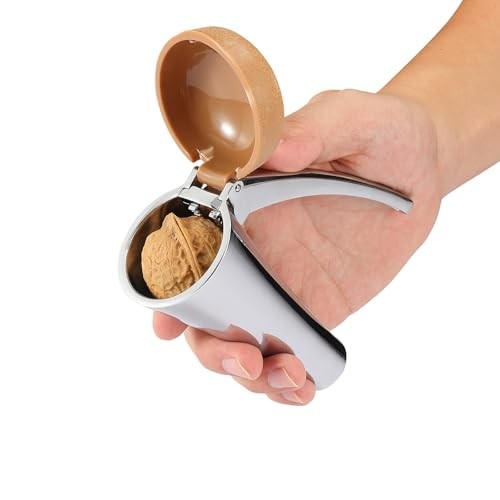 Nut Cracker, Heavy Duty Nutcracker, Nutcracker Tool with Long Leverage &