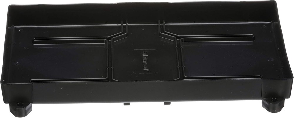 Reliable Black Battery Tray with Quick-Disconnect Strap - Space-Efficient Design