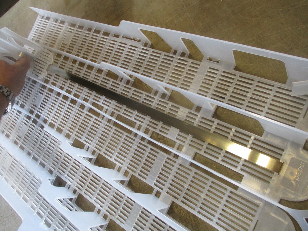 Use Spring-Loaded Beverage Slide Pusher for Display Tech Visibility Slides Pepsi