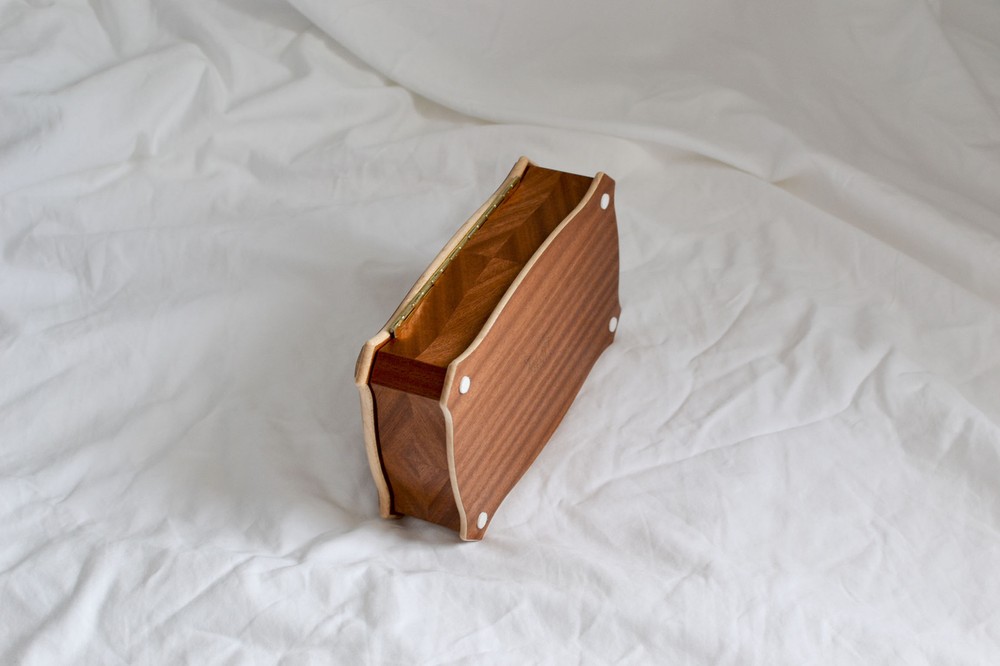 Wood chest. sapele
