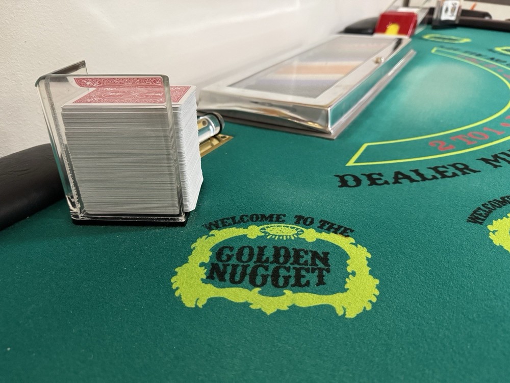 Custom Vegas Blackjack Table With 7 Chairs