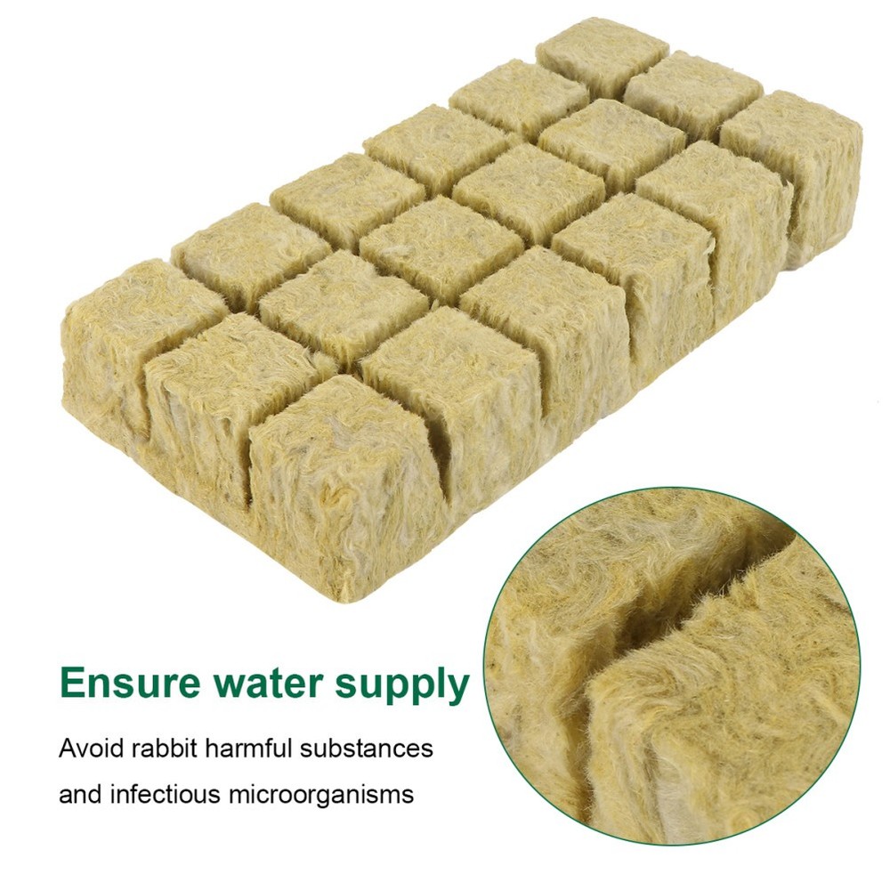 8 Pcs Hydroponic Starters Gardening Tools Soilless Cultivation Wool Block