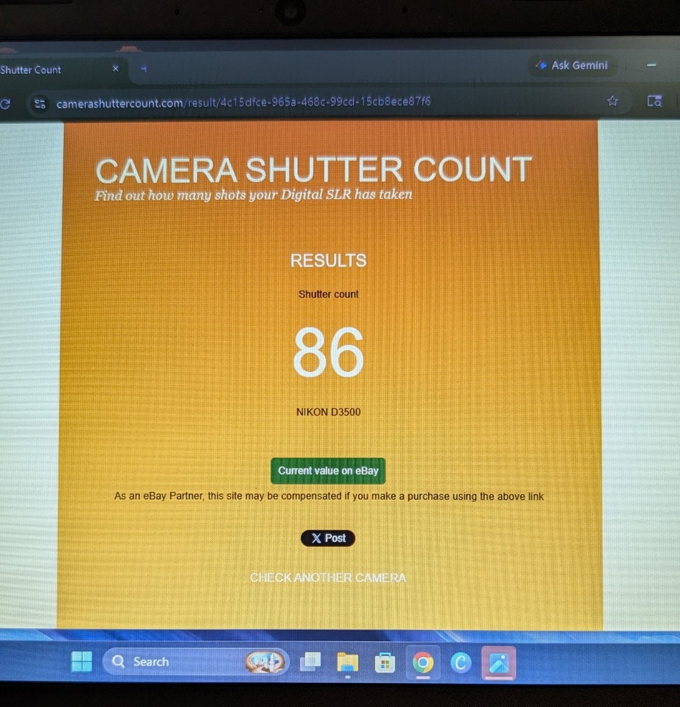 Low shutter count - Nikon D3500 Camera Bundle with 18-55mm Lens + Accessories