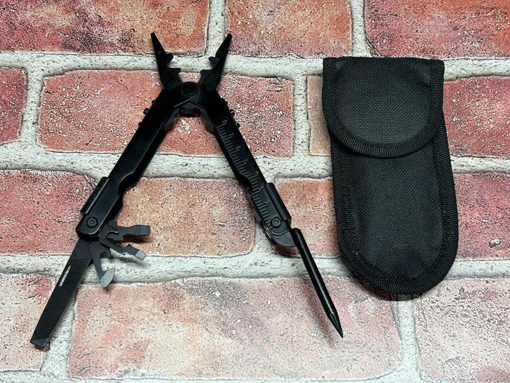 Unbranded Black Multi-Function Pliers Multi-Tool w/ Pouch!