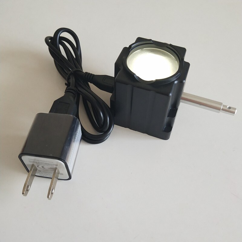 White USB Rechargeable Biological Microscope Adjustable LED Light Source
