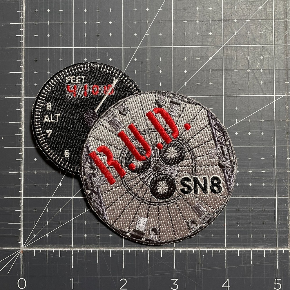 SpaceX SN8 flight flight test commemorative starship patch 4"