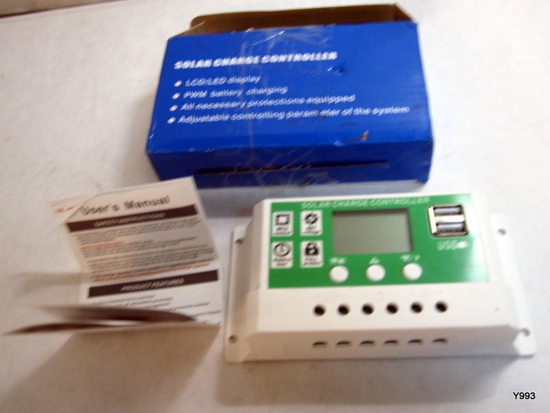 12V24V 10APWM Solar Panel Regulator Battery Charge Controller Dual USB