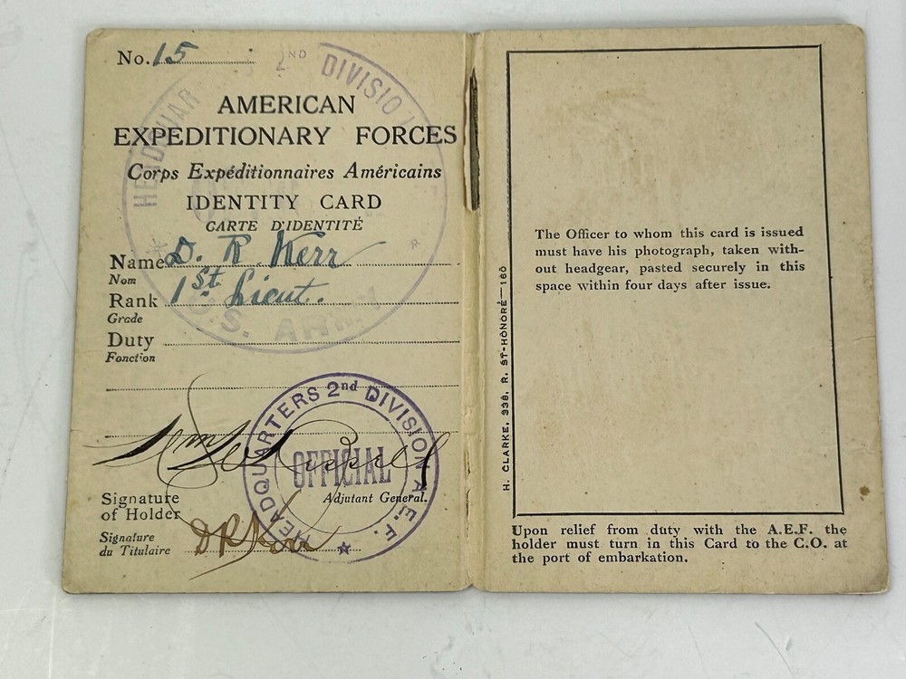 WWI & WWII Named US Army Officer Documents