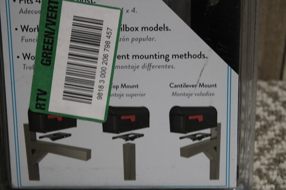 ARCHITECTURAL MAILBOXES Steel 7540B-10 Mailbox Adapter Plate