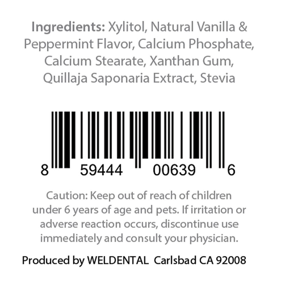 Chewtab Toothpaste Tablets, Vanilla Mint 180 Count Refill