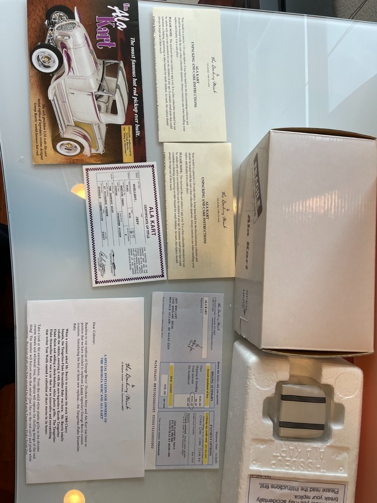 Danbury Mint Ala Kart with all documents