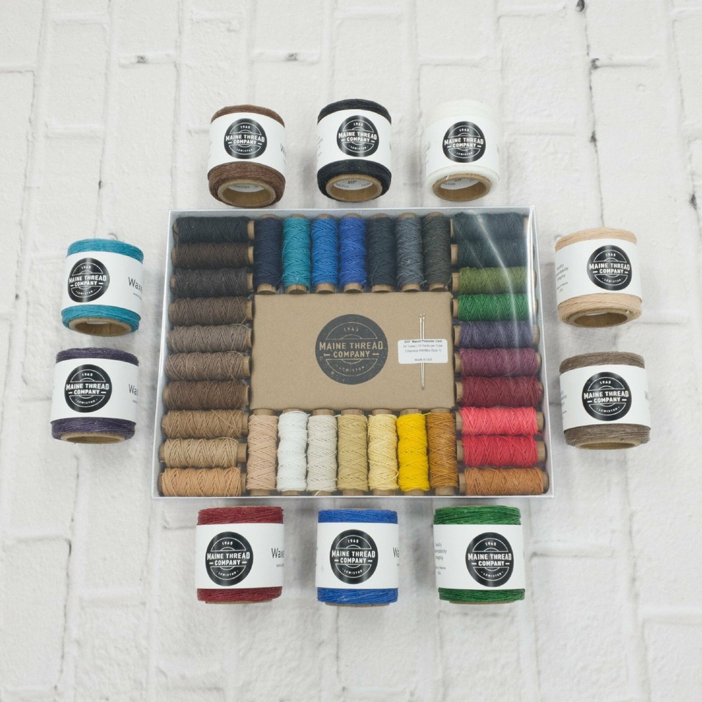 Maine Thread Waxed Polycord .035" - Various Colors