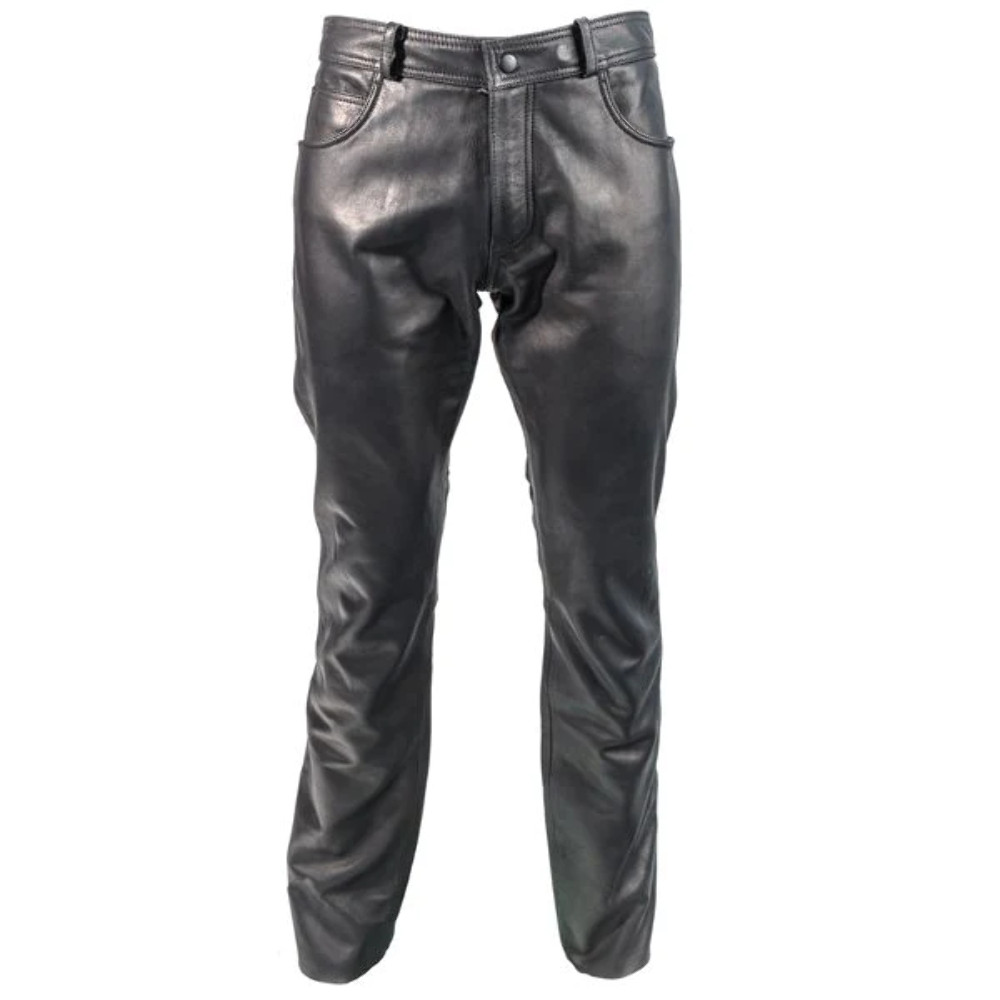Richa Classic Leather Motorcycle Jeans - Black