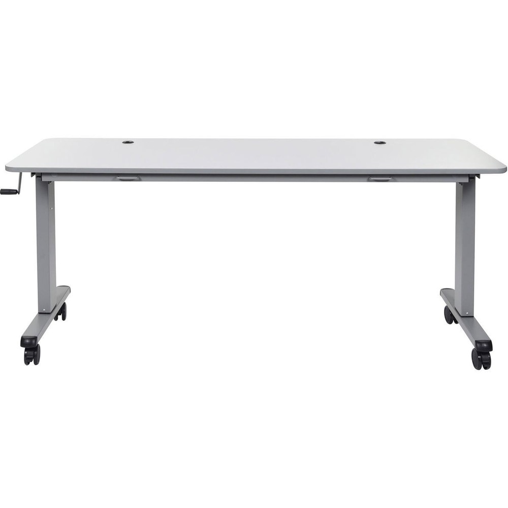 Luxor 72" Adjustable Flip-Top Training Table with Crank Handle