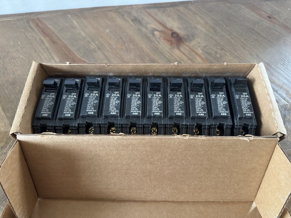 ABB THQL1120 20A Single Pole Circuit Breakers - New - Box of 10