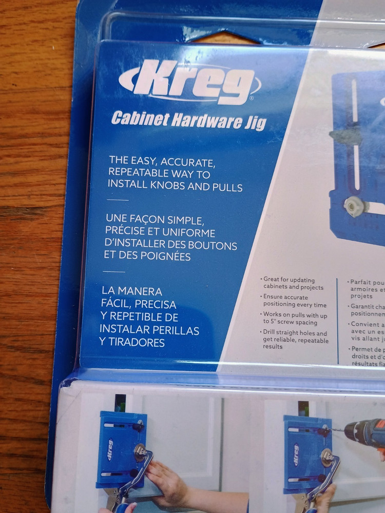 ⭐ New ⭐ Kreg Tool Company KHI-PULL Cabinet Hardware Jig