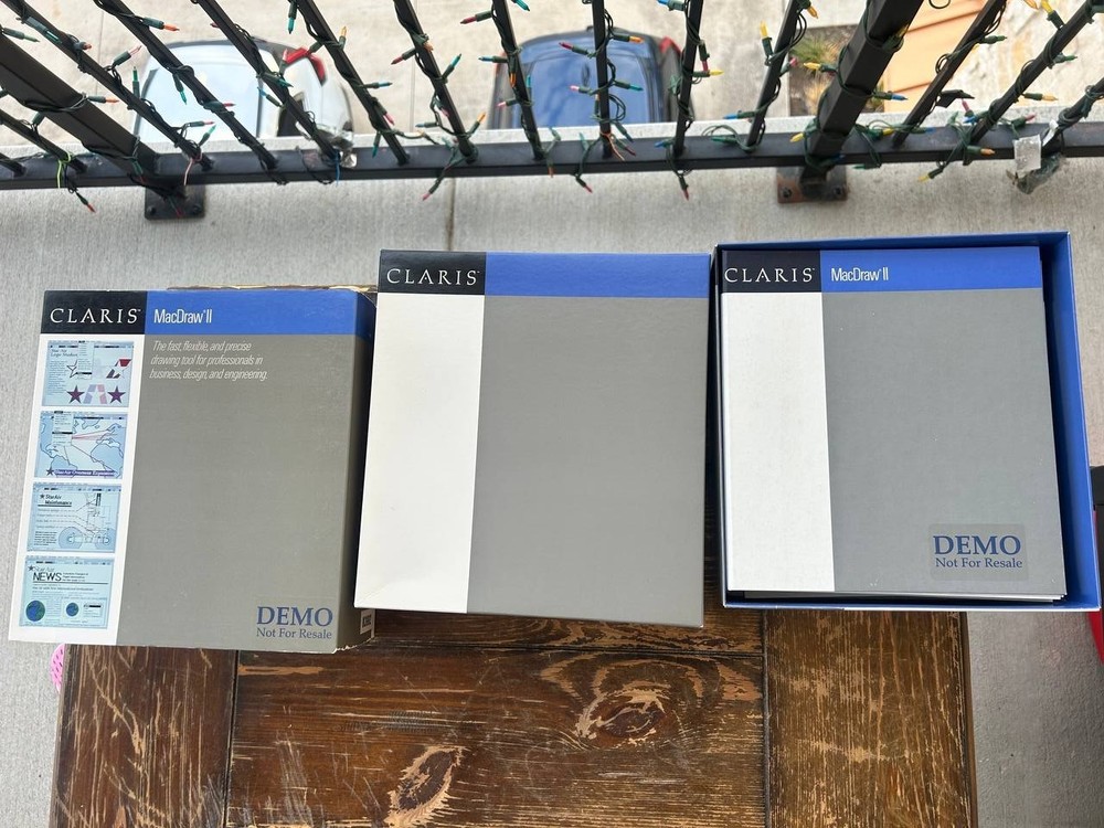 Claris MacDraw II Demo Software Boxed Set Disks Manuals