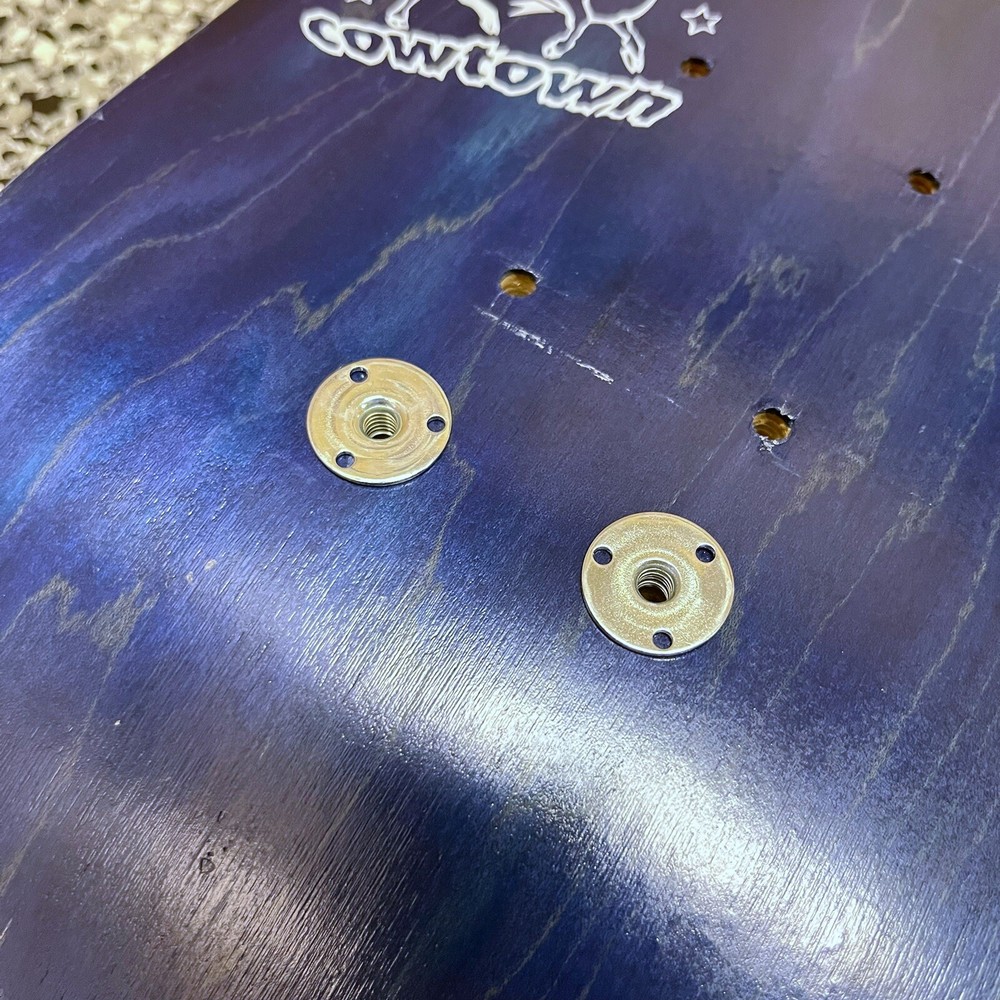 Cowtown Skateboard Deck Blue Good Condition
