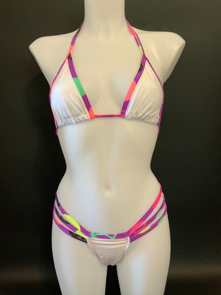 Exotic Dancer Tri Top And Thong Set